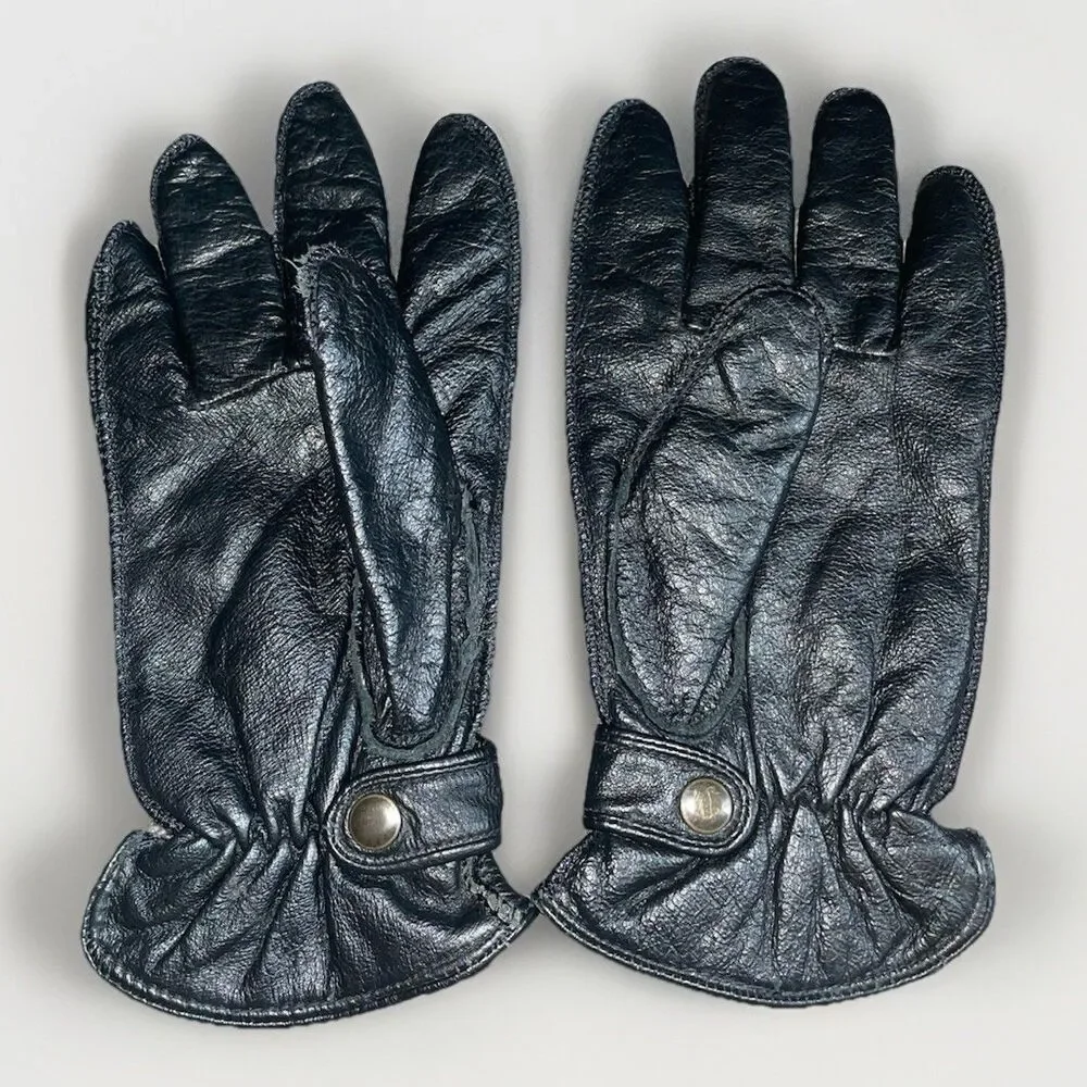 Wilson’s Thinsulate Vintage Leather Gloves Black 3278 Size Medium